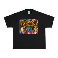 Black Patriotic Sunflower God Bless America Urban Heavy Tee - Jasminsmagicworld