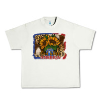 Pistachio Patriotic Sunflower God Bless America Urban Heavy Tee - Jasminsmagicworld