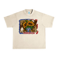 Sandshell Patriotic Sunflower God Bless America Urban Heavy Tee - Jasminsmagicworld