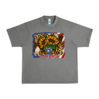 Tornado Patriotic Sunflower God Bless America Urban Heavy Tee - Jasminsmagicworld