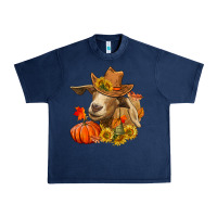Navy fall goat Urban Heavy Tee - LillyAllenDesigns