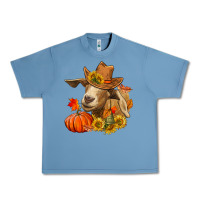 Pebble Blue fall goat Urban Heavy Tee - LillyAllenDesigns