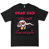 Black dear dad of all the balls in the world i’m glad that i came out of y Premium Tee - artisFamous