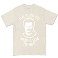 Bone Ron tv show parks Swanson - Bacon & Eggs Premium Tee - artisFamous