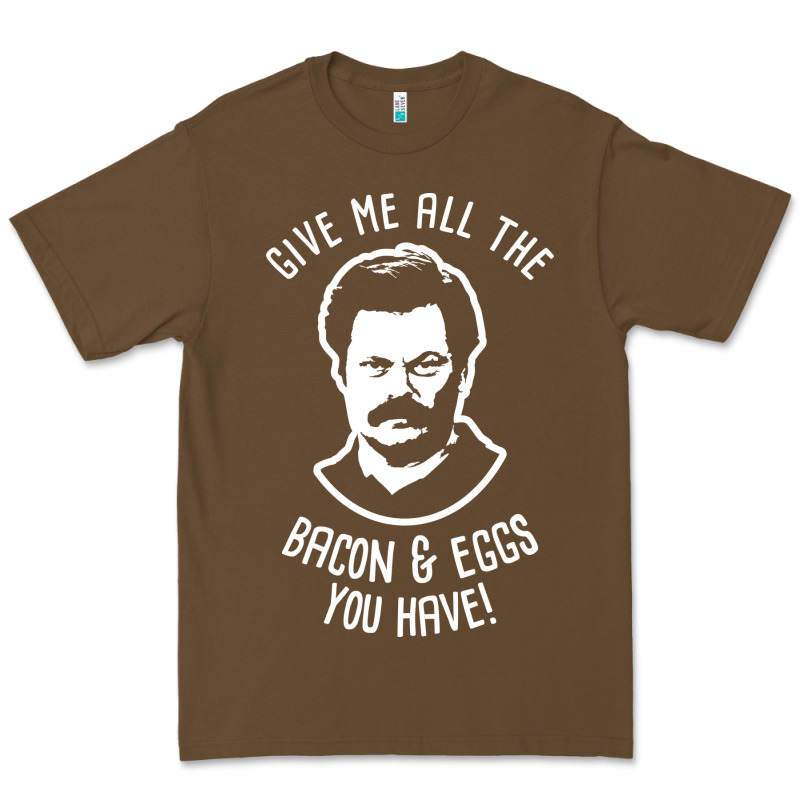 Ron Tv Show Parks Swanson - Bacon & Eggs Premium Tee by artisFamous | Teevron