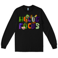 Black Hocus Focus Teacher Halloween Long Sleeve Tee - LillyAllenDesigns