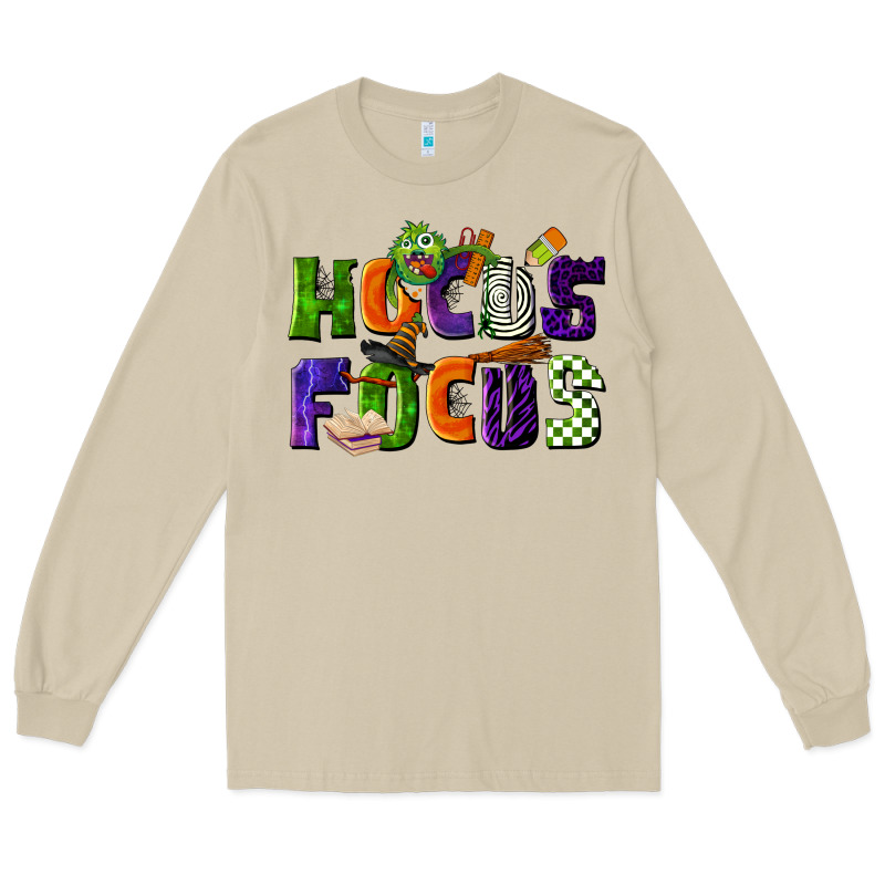 Hocus Focus Teacher Halloween Long Sleeve Tee by LillyAllenDesigns | Teevron