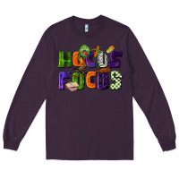 Plum Hocus Focus Teacher Halloween Long Sleeve Tee - LillyAllenDesigns