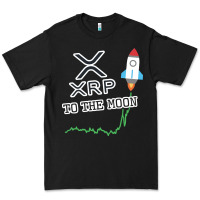 Black xrp to the moon Premium Tee - artisFamous
