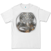 White cobra k.a.i rusted steel snake lo go graphic t shirt Premium Tee - artisFamous
