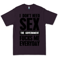 Plum I DON'T NEED SEX Premium Tee - artisFamous