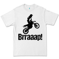 White brraaap funny dirt bike Premium Tee - artisFamous