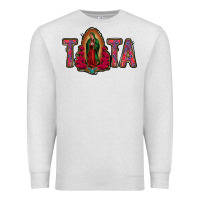 Oatmeal Heather tata lady of guadalupe Premium Sweatshirt - Jasminsmagicworld