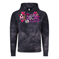 Cloud Black Valentine Medical Assistant Vintage Hoodie - CowhideDigitalArt