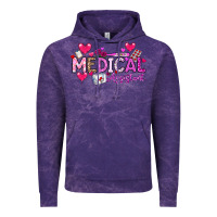 Cloud Purple Valentine Medical Assistant Vintage Hoodie - CowhideDigitalArt