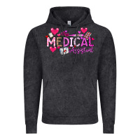 Vintage Black Valentine Medical Assistant Vintage Hoodie - CowhideDigitalArt