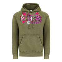 Vintage Olive Valentine Medical Assistant Vintage Hoodie - CowhideDigitalArt