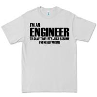 Dove Grey i'm an engineering Premium Tee - artisFamous