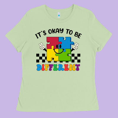 It's Okay To Be Different Ladies Tee Designed By Cowhidedigitalart