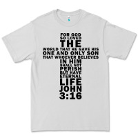 John 3:16 Bible Verse Cool Christian Church Shirts Christianity Premium Tee | Teevron