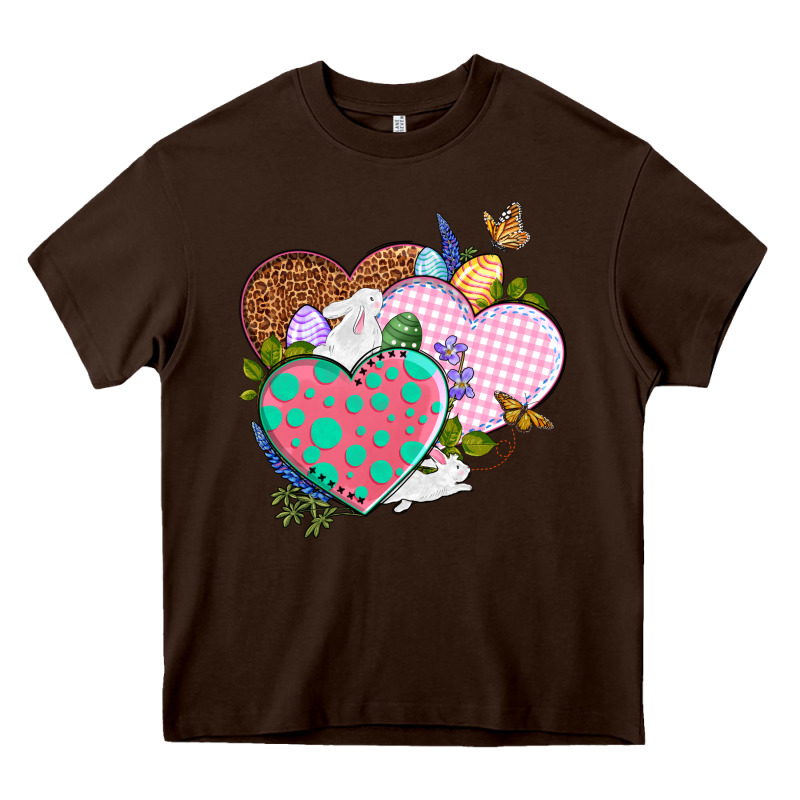 Easter Day Western Easter Hearts Heavy Core Tee by OliviaCreatesArt | Teevron
