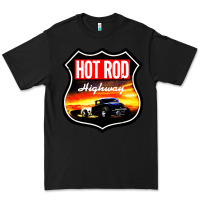 Black HOT ROD GARAGE CAR Premium Tee - artisFamous