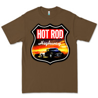 Cacao HOT ROD GARAGE CAR Premium Tee - artisFamous