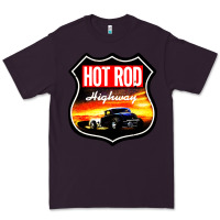 Plum HOT ROD GARAGE CAR Premium Tee - artisFamous