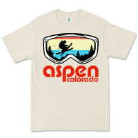 Aspen Colorado Ski Mountain Skiing Retro Vacation Premium Tee | Teevron