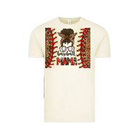 Vintage Arctic Baseball Mom Messy Bun Vintage Tee - CowhideDigitalArt