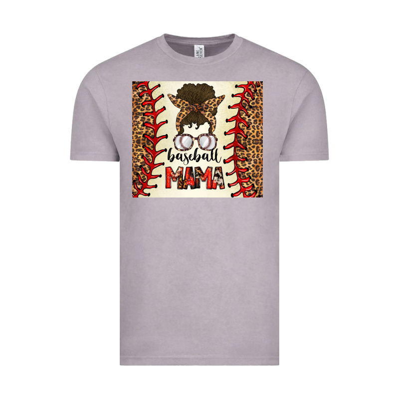 Baseball Mom Messy Bun Vintage Tee by CowhideDigitalArt | Teevron