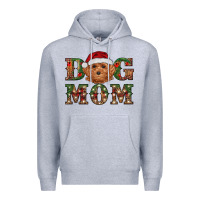 Heather Grey christmas  toy poodle dog mom Premium Hoodie - RanaPortraitStore