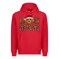Red christmas  toy poodle dog mom Premium Hoodie - RanaPortraitStore