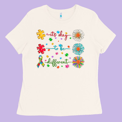 It's Okay To Be Different Ladies Tee Designed By Cowhidedigitalart