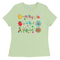 Matcha It's Okay To Be Different Ladies Tee - CowhideDigitalArt