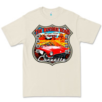 Bone CLASSIC CARS ROUTE 66 Premium Tee - artisFamous