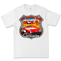 White CLASSIC CARS ROUTE 66 Premium Tee - artisFamous