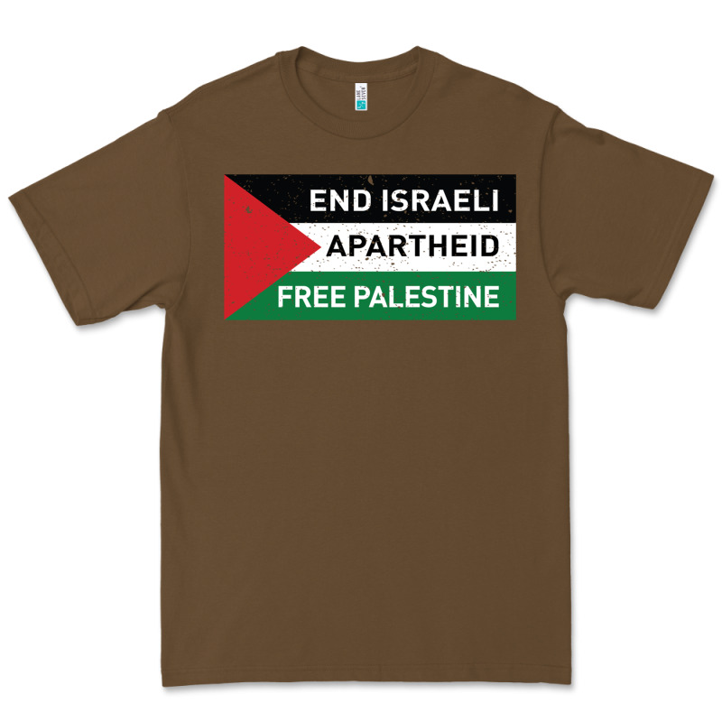 End Is.rae.li Apartheid Free Pales  Flag  T Shirt Premium Tee by artisFamous | Teevron