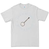 Dove Grey Banjo Bluegrass Music Traditional Musician Funny Gift Premium Tee - artisFamous