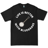 Black Banjo Bluegrass Music Traditional Musician Funny Gift Premium Tee - artisFamous