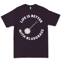 Plum Banjo Bluegrass Music Traditional Musician Funny Gift Premium Tee - artisFamous