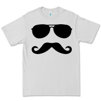 Dove Grey moustache and sunglasses Premium Tee - artisFamous