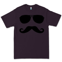 Plum moustache and sunglasses Premium Tee - artisFamous