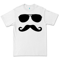 White moustache and sunglasses Premium Tee - artisFamous