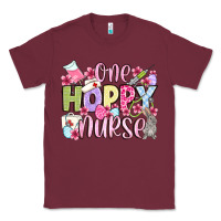 Burgundy Easter Day One hoppy Nurse Classic Tee - OliviaCreatesArt