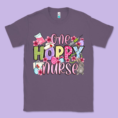 Easter Day One Hoppy Nurse Classic Tee Designed By Oliviacreatesart