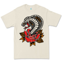 Bone the king cobra snake and rose Premium Tee - artisFamous
