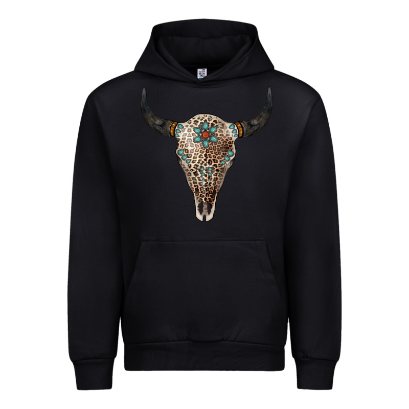 Leopard Bull Skull Urban Hoodie by Jasminsmagicworld | Teevron