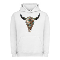 Pigment Lunar Rock Leopard Bull Skull Urban Hoodie - Jasminsmagicworld