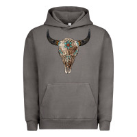 Pigment Tornado Leopard Bull Skull Urban Hoodie - Jasminsmagicworld